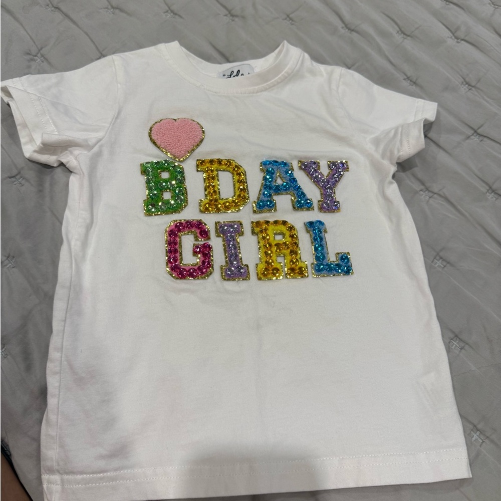 Lola + The Boys White and Pink Short Sleeve Tees